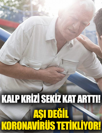 Kalp krizini aşı değil Kovid-19 tetikliyor!