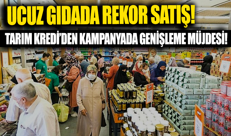 Ucuz gıdada rekor satış! Tarım Kredi market indirim listesi genişleyecek