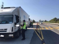 Yük Tasiyan Araçlara Denetim Yapildi