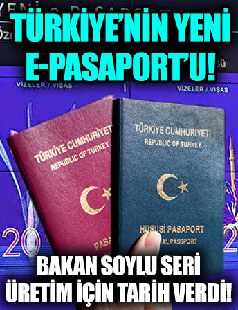 Türkiye'nin yeni e-pasaportu!