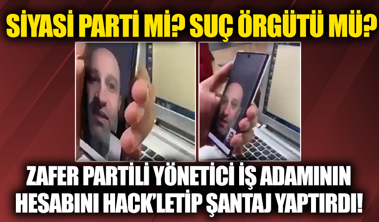 Zafer Partisi Genel Başkan Yardımcısı Adem Taşkaya iş insanı Sait Emir'in Instagram hesabını hackletip şantaj yaptırdı