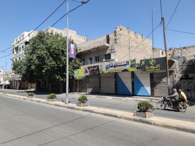 El Bab Halkindan Terör Örgütü YPG/PKK'nin Saldirisina Tepki