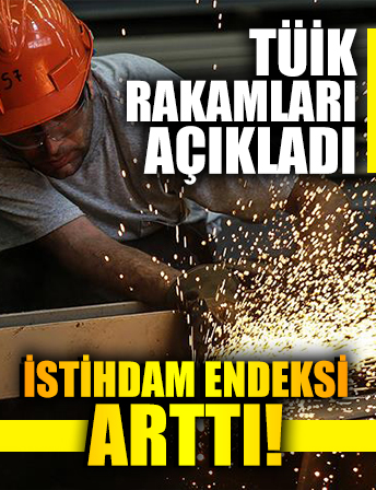 TÜİK açıkladı: İstihdam endeksi arttı!