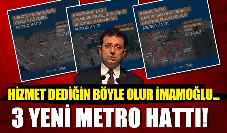 Ulaştırma ve Altyapı Bakanlığı İstanbul'a müjdeyi verdi: 3 hat bitme aşamasında