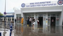 Üniversite hastanesini su bastı! İzmir'deki sağanak yağış cadde ve sokakları göle çevirdi!