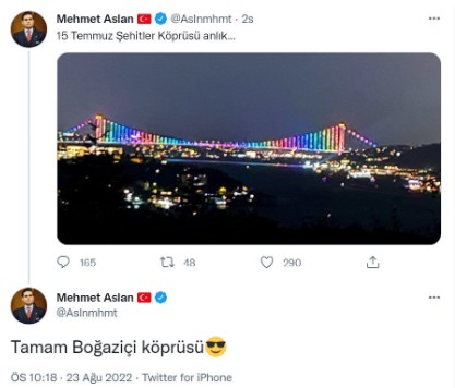 İYİ Parti'li Mehmet Aslan'dan çifte provokasyon! Hem eski fotoğrafı 'anlık' diyerek paylaştı hem de '15 Temmuz Şehitler Köprüsü' sözünü geri aldı!