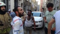 Beyoğlu'nda korkutan patlama! Yüzünde yanıklar oluştu!