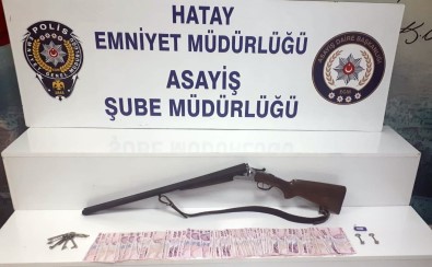 Hatay'da Pompali Tüfekle Hirsizlik Yapan Süpheli Yakalandi