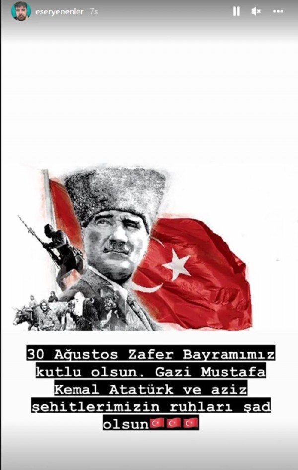 Ünlülerden 30 Ağustos Zafer Bayramı mesajları