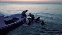 9 Kisinin Bindigi Tekne Alabora Oldu, Denizde Can Pazari Yasandi