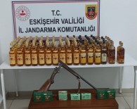 Eskisehir'de 92 Sise Bandrolsüz Alkollü Içki Ele Geçirildi
