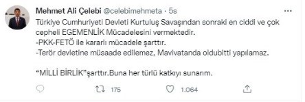 Çelebi yine bombaladı: “Siyaseti bıraksam da 6+1 değil Cumhur İttifakı derim!”