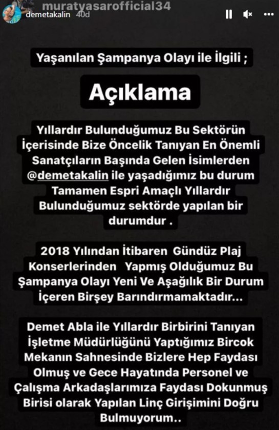 Sinan Akçıl'dan Demet Akalın'a destek!