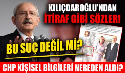 Kılıçdaroğlu'ndan itiraf niteliğinde açıklama! AK Parti'den tepki: Bu suç değil mi?