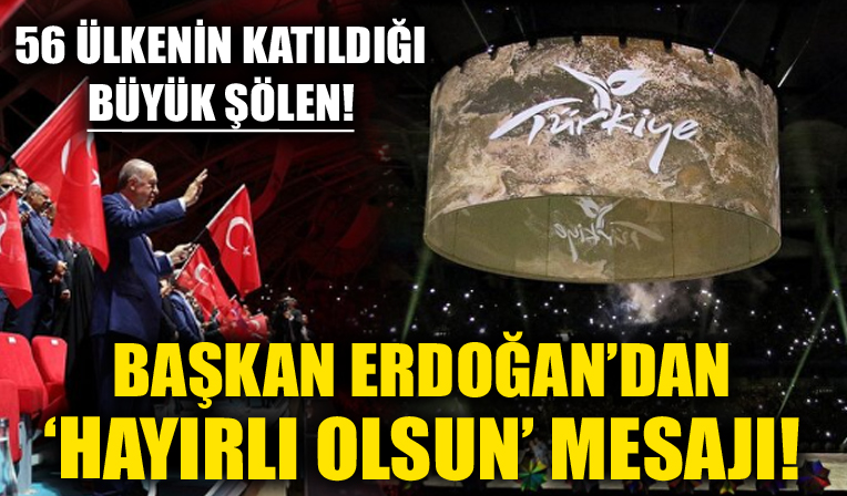 Başkan Erdoğan, 'Hayırlı olsun' diyerek 5. İslami Dayanışma Oyunları'nı başlattı!