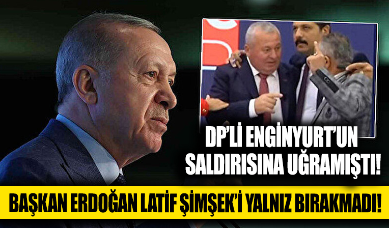 Cumhurbaşkanı Erdoğan Cemal Enginyurt'un saldırdığı Latif Şimşek'i yalnız bırakmadı: Sürecin takipçisi olacağız