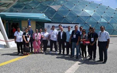 Islam Dayanisma Oyunlari Heyeti Tropikal Kelebek Bahçesi'ni Gezdi