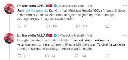 Bakan Nebati'den Kılıçdaroğlu'na Kur Korumalı Mevduat Hesabı yanıtı!