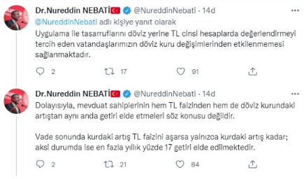 Bakan Nebati'den Kılıçdaroğlu'na Kur Korumalı Mevduat Hesabı yanıtı!