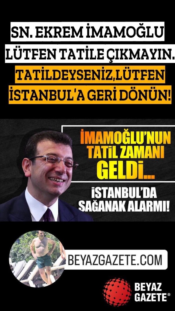 Ekrem İmamoğlu Beyaz Gazete’yi engelledi!