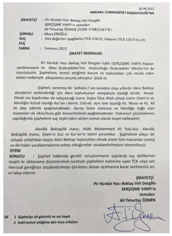 Musa Eroğlu'ndan Hz. Ali'ye yönelik çirkin sözler! Tepki yağıyor, suç duyurusunda bulunuldu!