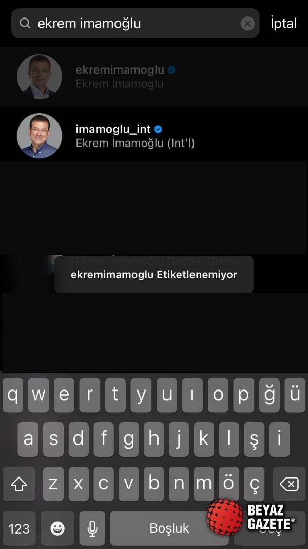 Ekrem İmamoğlu Beyaz Gazete’yi engelledi!