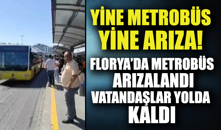 Florya'da metrobüs arızası! Onlarca vatandaş yolda kaldı