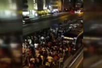 Saatlerce metrobüs yolunda kalan vatandaşlar 'İmamoğlu istifa' sloganı attı!
