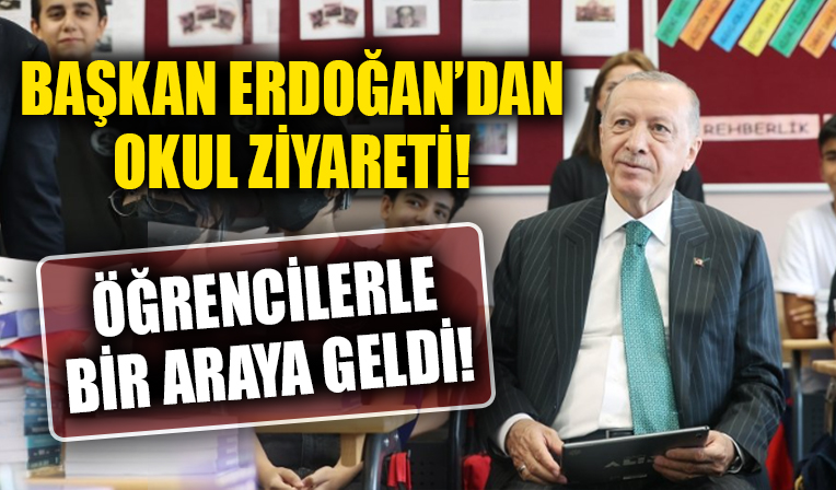 Başkan Erdoğan Sancaktepe'de öğrencilerle bir araya geldi! '100 kişilik okullar vardı'