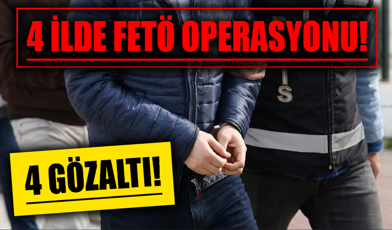 Konya merkezli 4 ilde FETÖ operasyonu: 4 gözaltı