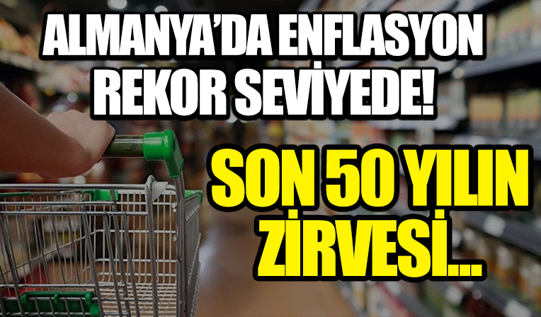 Almanya’da enflasyon son 50 yılın zirvesinde