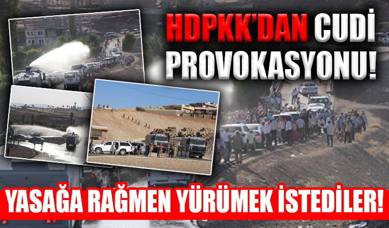 HDPKK'dan Cudi provokasyonu! Yasağa rağmen yürümek istediler, polis müdahalesiyle dağıldılar