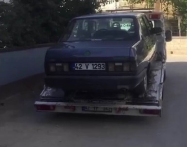 Konya'da Drift Yapan Sürücü Polisten Kaçamadi