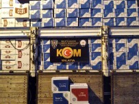 Malatya'da 7,5 Milyon Kaçak Makaron Ele Geçirildi