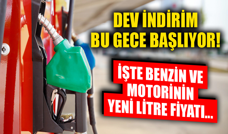 Sürücüler dikkat! Akaryakıt fiyatlarında indirim bu gece başlıyor...