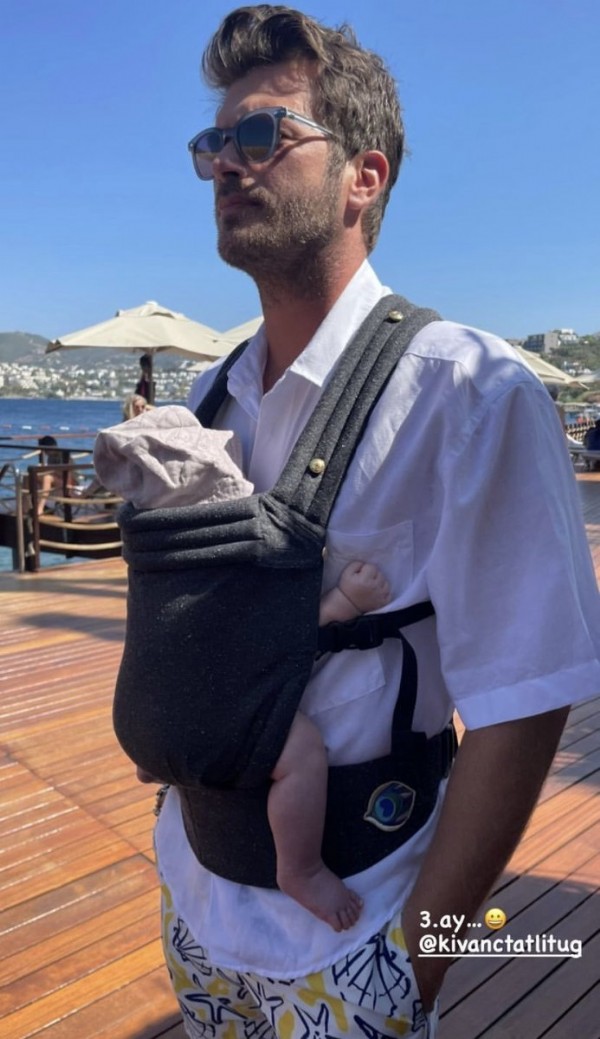 Kıvanç Tatlıtuğ'un oğlu tatilde