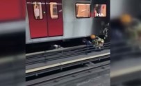 Ankara Metrosunda Raylara Atlayan Sahis Yarali Olarak Kurtarildi