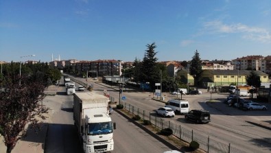 Inegöl'de Dron Ile Trafik Denetimi