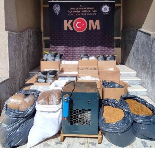 Tekirdag'da Makaron Ve Tütün Operasyonu