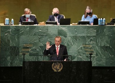 Başkan Erdoğan, BM kürsüsünden dünyaya 3 kare ile mesaj verdi!
