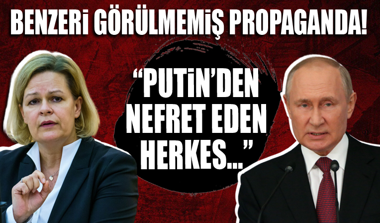 Almanya’dan benzeri görülmemiş 'Rusya' propagandası! 'Putin’den nefret eden herkese...' .