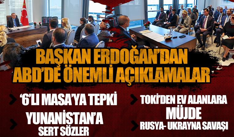 Başkan Erdoğan’dan gazetecilere önemli açıklamalar