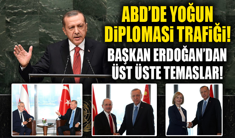 Başkan Erdoğan'ın yoğun diplomasi trafiği!  ABD'de üst üste görüşmeler .