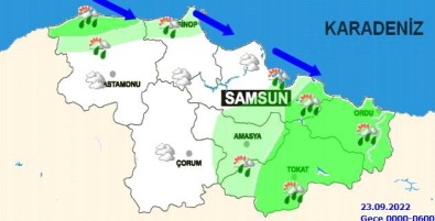 Samsun'a Kuvvetli Yagis Ve Rüzgar Uyarisi