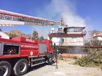 Ortaca'da Çati Kati Yangini