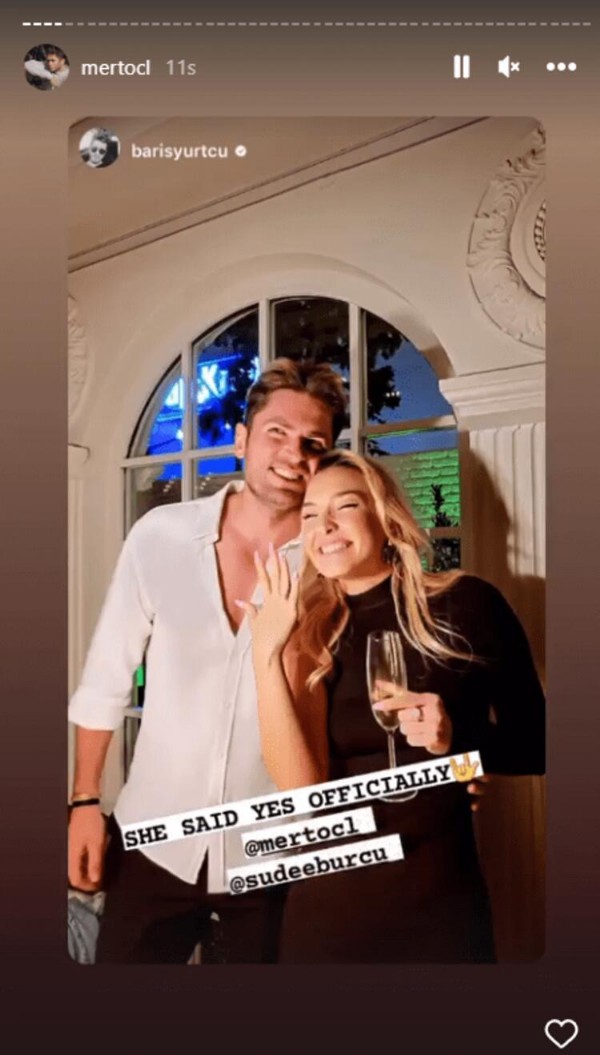 Mert Öcal 'dan Sude Burcu'ya evlilik teklifi!
