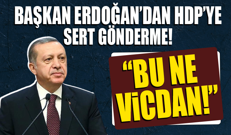 Başkan Erdoğan'dan HDP'ye sert tepki! 