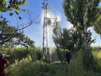 Mardin'de Patlayan Trafo Alevlere Teslim Oldu
