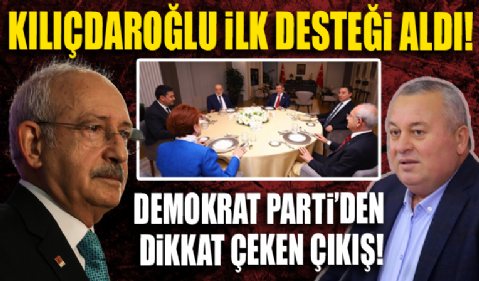 Kılıçdaroğlu altılı masadan ilk desteği aldı: Akşener'in sözleri sonrası Demokrat Parti'den dikkat çeken çıkış