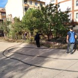 Terk Edilmis Evin Bahçesinde Yangin Çikti